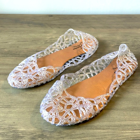 Vivienne Westwood Shoes - Vivienne Westwood clear sparkle jelly sandals, women’s size euro 40, approx US 8